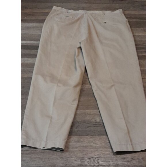 Vintage Y2K Tommy Hilfiger Wide Leg 42 x 32 Baggy Streetwear Chino Pants Tan - Picture 3 of 7